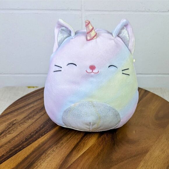 Squishmallow Cali the Rainbow Caticorn Official Kellytoy Plush 8” - Picture 1 of 6